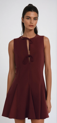 ELEGANTIA French Pleated Dress