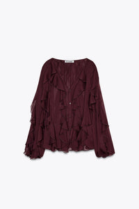PURE DESIRE Ruffle Blouse