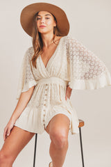AMERA Boho Lace Romper