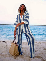 MIRA Striped Knit Set