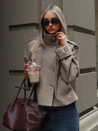 HAVEN Houndstooth tweed jacket