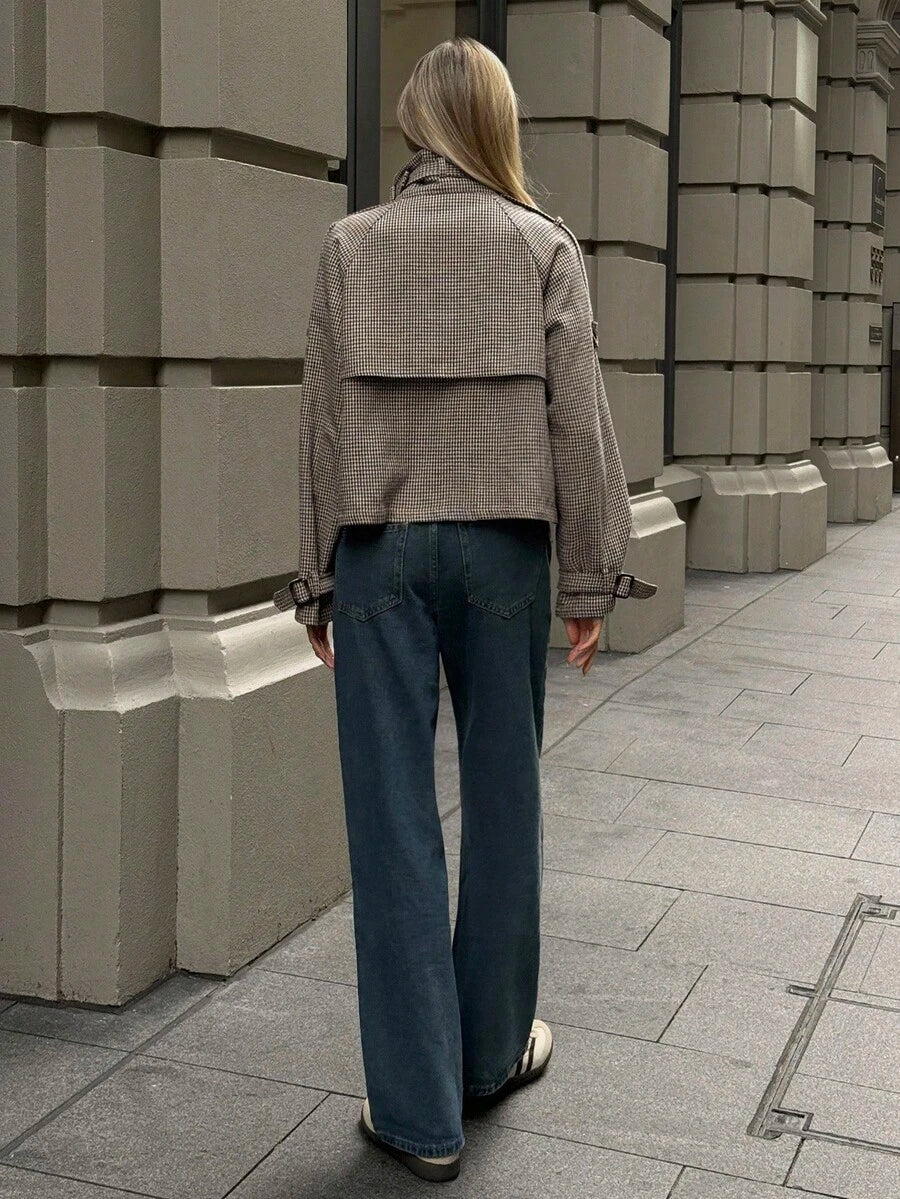 HAVEN Houndstooth tweed jacket