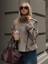 HAVEN Houndstooth tweed jacket