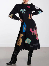 Crustacea Scallop Midi Dress