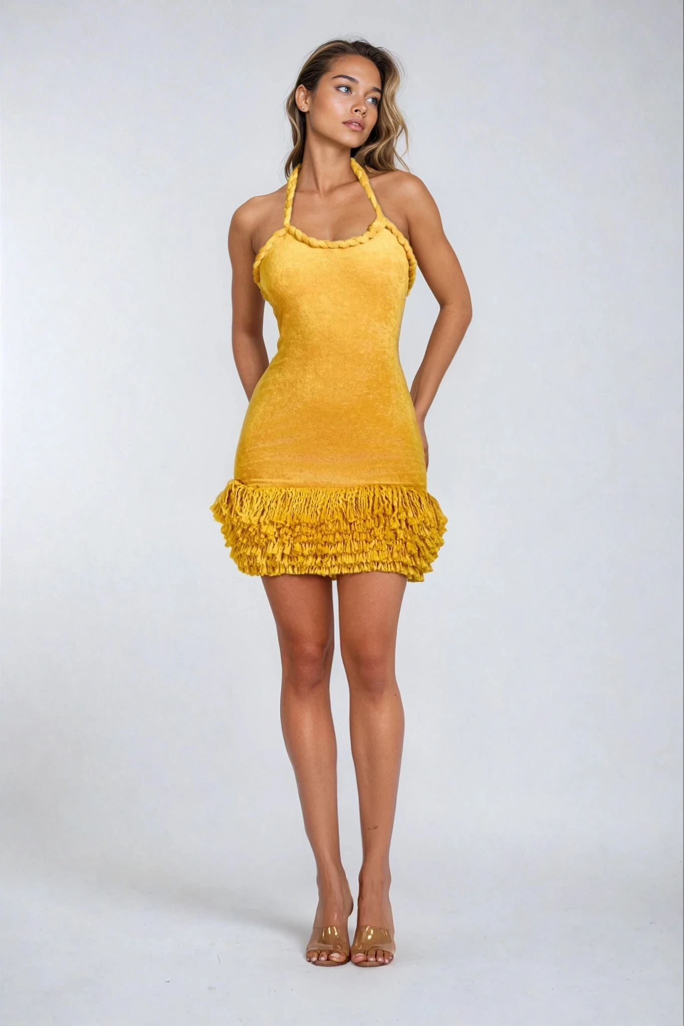 AZURA Halter Mini Dress