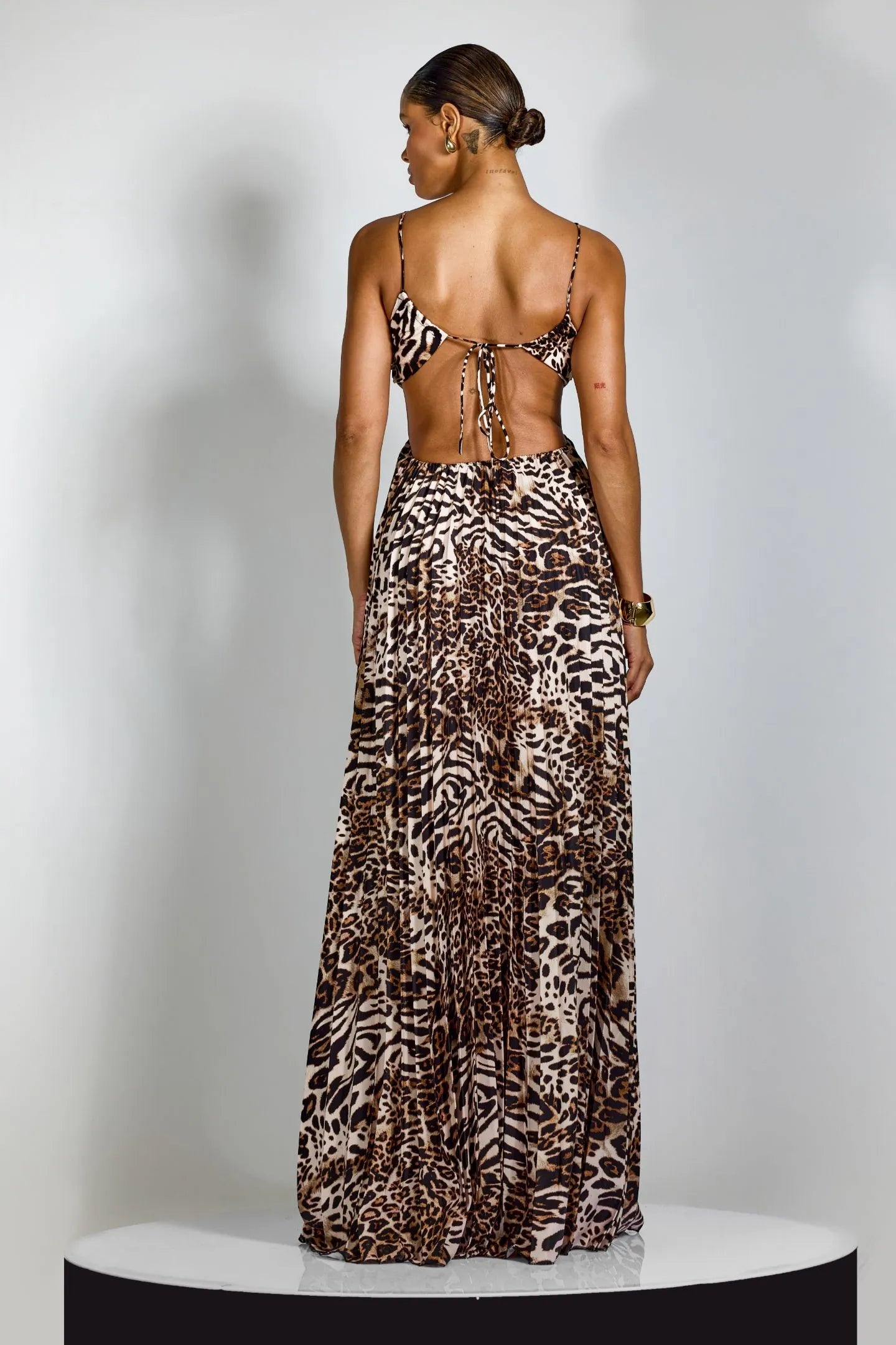 SAPHIRA Leopard Maxi Dress