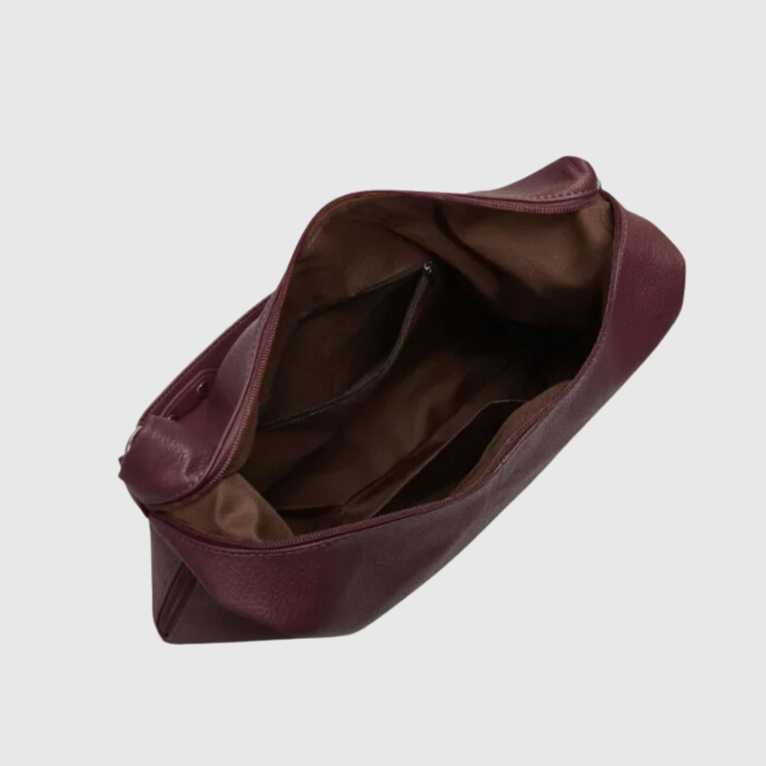 AMALFI CHARM Grigio Leather Bag