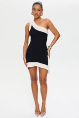 AVENISE One-Shoulder Mini Dress
