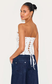 VÉLANE Lace Corset Top