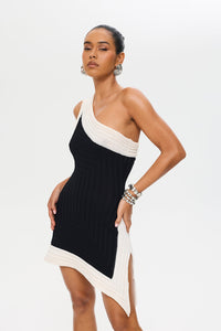 AVENISE One-Shoulder Mini Dress