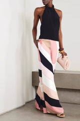 SYLVAÏA Printed Halter Jumpsuit