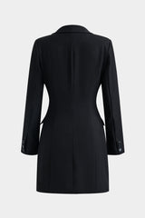 VIRENA Tailored V-Neck Blazer Mini Dress