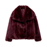 ELVORU Fur Effect Puffer Coat