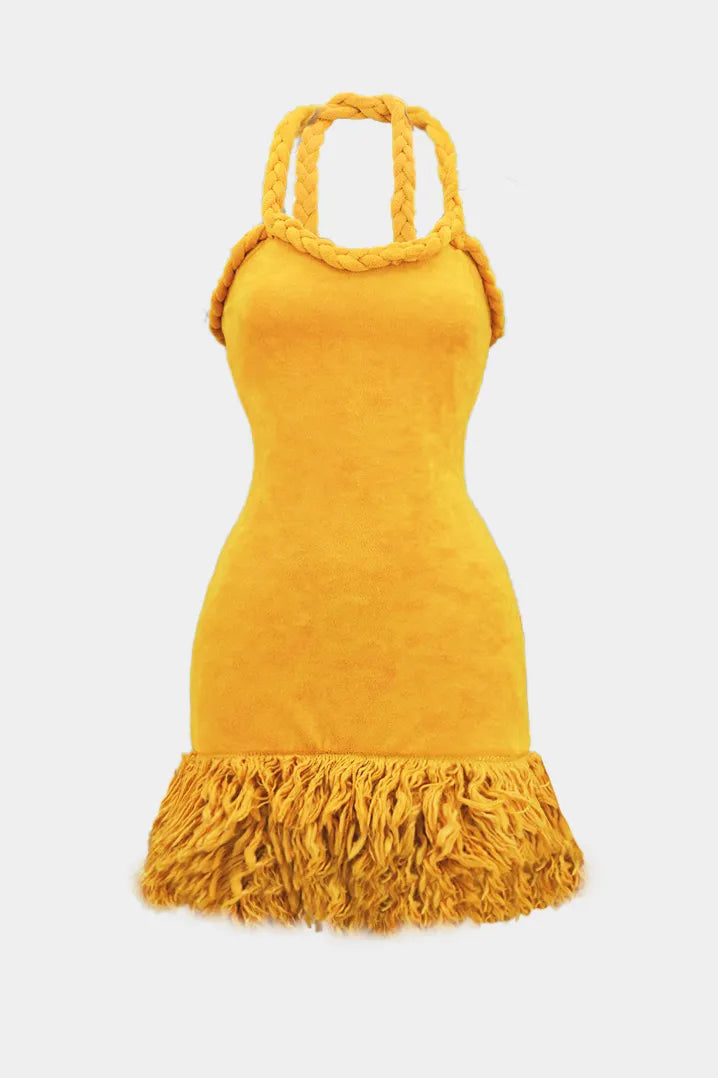 AZURA Halter Mini Dress