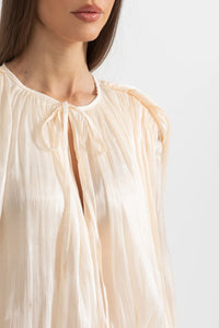 LIVIA Pleated Mesh Dress