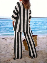 MIRA Striped Knit Set