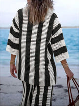 MIRA Striped Knit Set