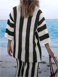 MIRA Striped Knit Set