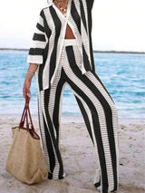 MIRA Striped Knit Set