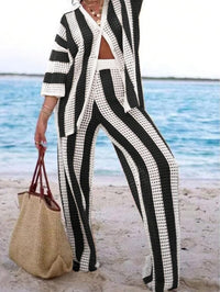 MIRA Striped Knit Set