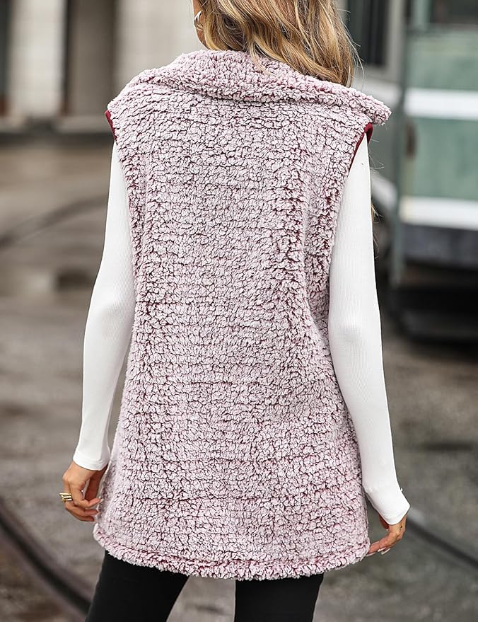 LINA Sleeveless Long Cardigan Vest