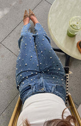 CELESTE Luxe Pearl Jeans