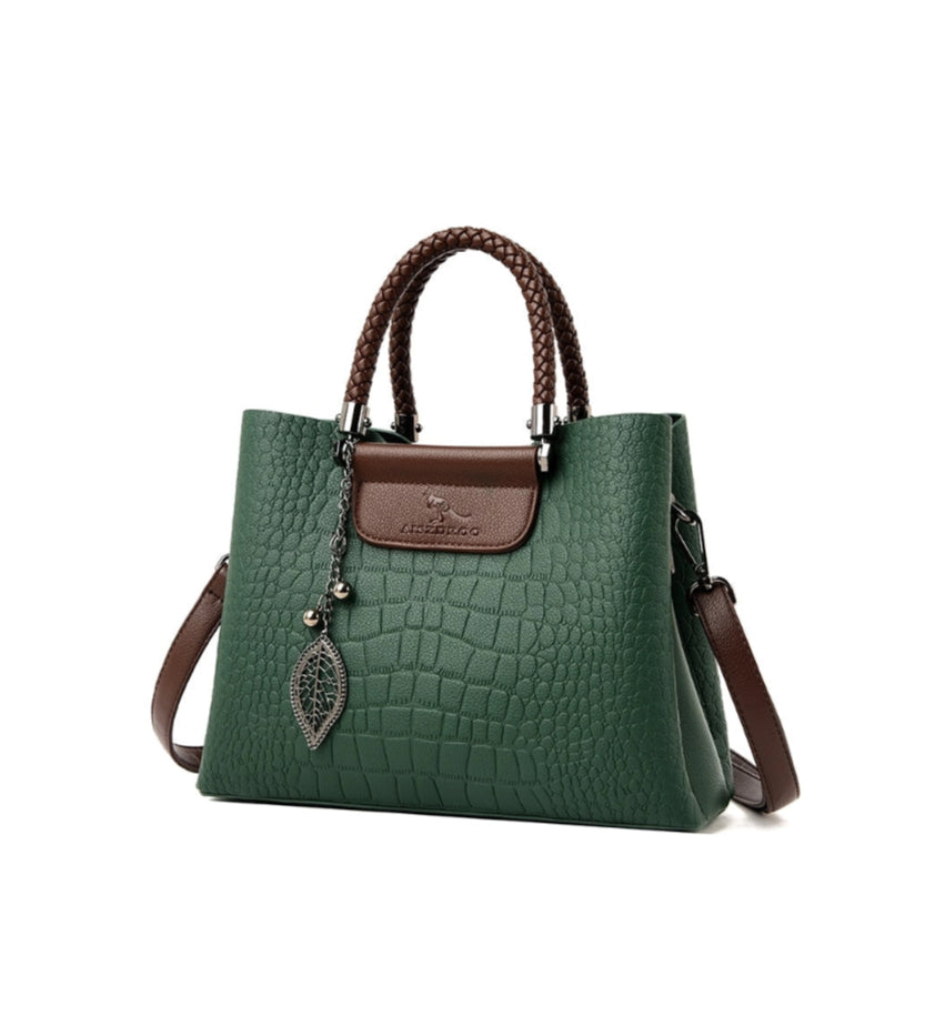 JANVENI Verde Elegant Leather Bag