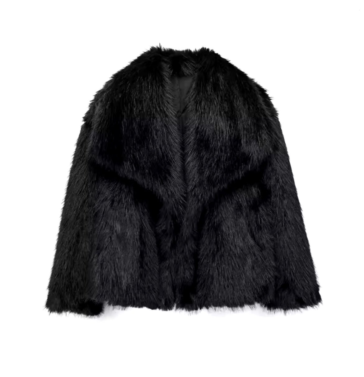 ELVORU Fur Effect Puffer Coat