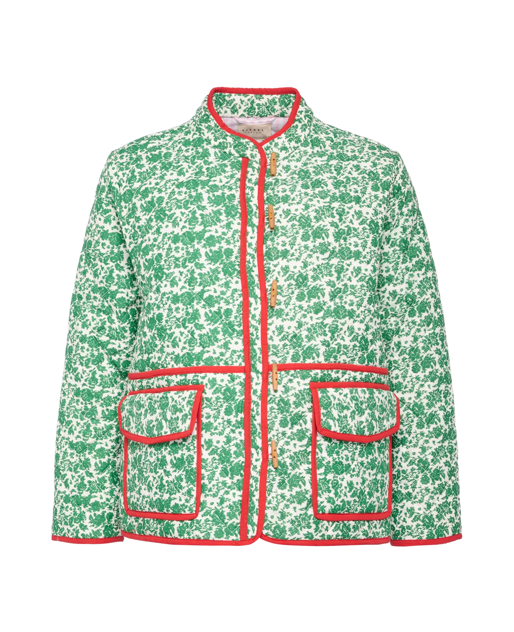 AMY'S Floran Print Patchwork Jacket