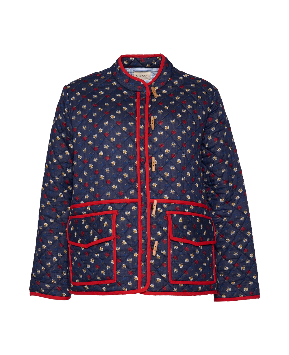 AMY'S Floran Print Patchwork Jacket