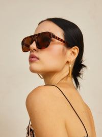 NOVA Leopard Print Sunglasses