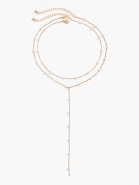 NECKLACE Gold Plated Handmade Pearl Necklace