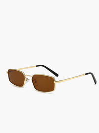 LUMINA Retro Square Metal Frame Sunglasses