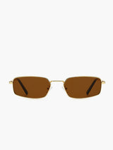 LUMINA Retro Square Metal Frame Sunglasses