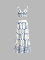 SOLÉA Printed Tie-Back Set