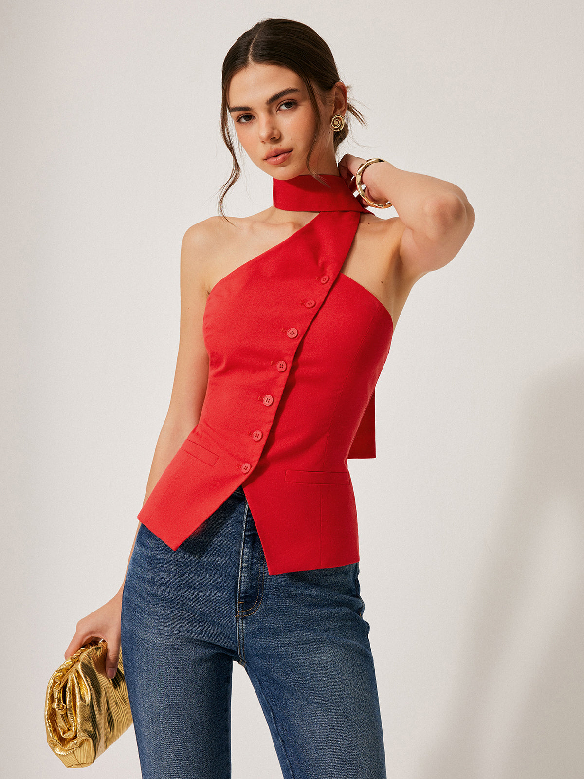 LINEN Halter Top