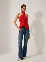 LINEN Halter Top