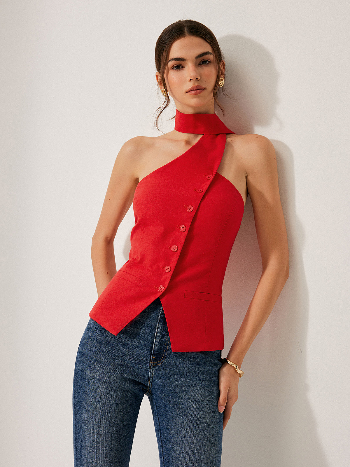 LINEN Halter Top