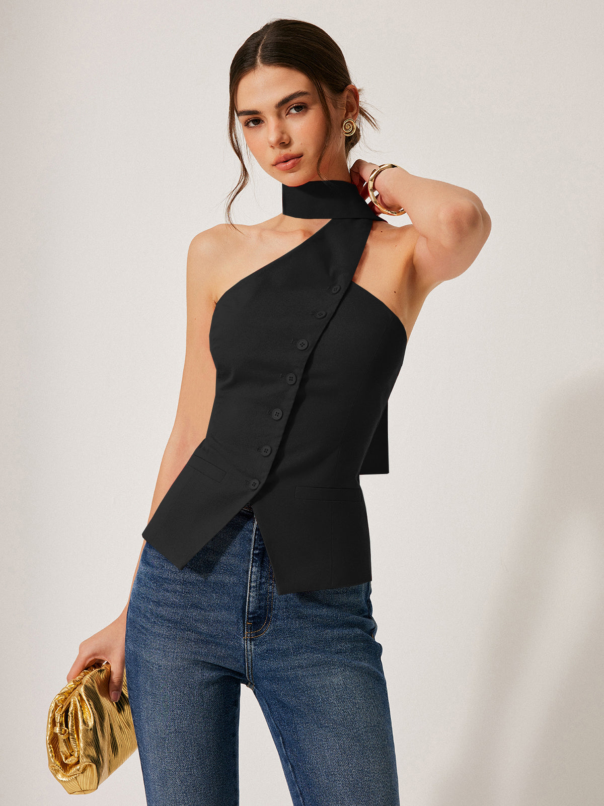 LINEN Halter Top