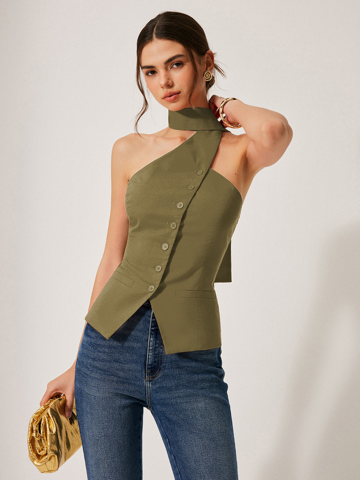 LINEN Halter Top