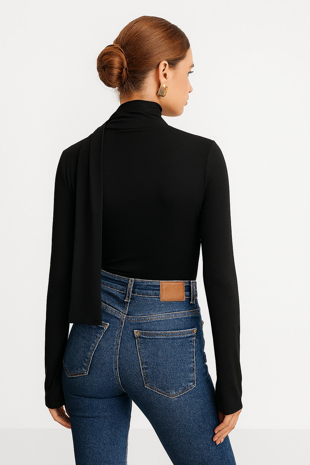 VIRENA Tie-Neck Blouse