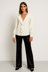 RIVANA Ruffle Blouse