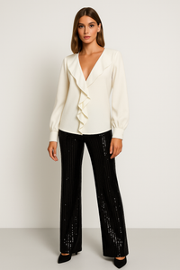 RIVANA Ruffle Blouse