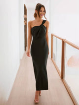 ELEVA Satin Maxi Dress