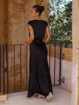 LORINA Satin Mermaid Dress