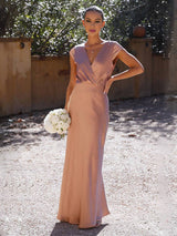 LORINA Satin Mermaid Dress