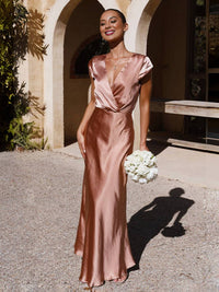 LORINA Satin Mermaid Dress