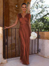 LORINA Satin Mermaid Dress