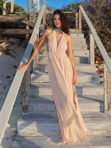 ROSABELLA Backless Cut-Out Maxi Dress