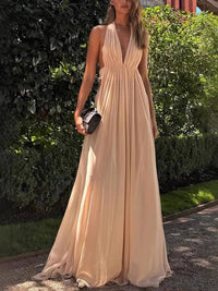ROSABELLA Backless Cut-Out Maxi Dress